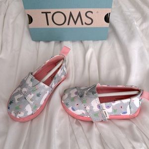 Toddler girls TOMs Alpargata shoes - Llama print